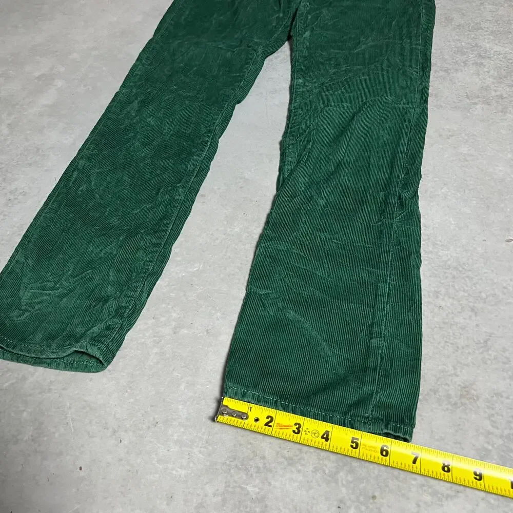 Levi’s 511 Slim Fit Mens Corduroy Pants 30x32 Green Stretch 5 Pocket Jeans